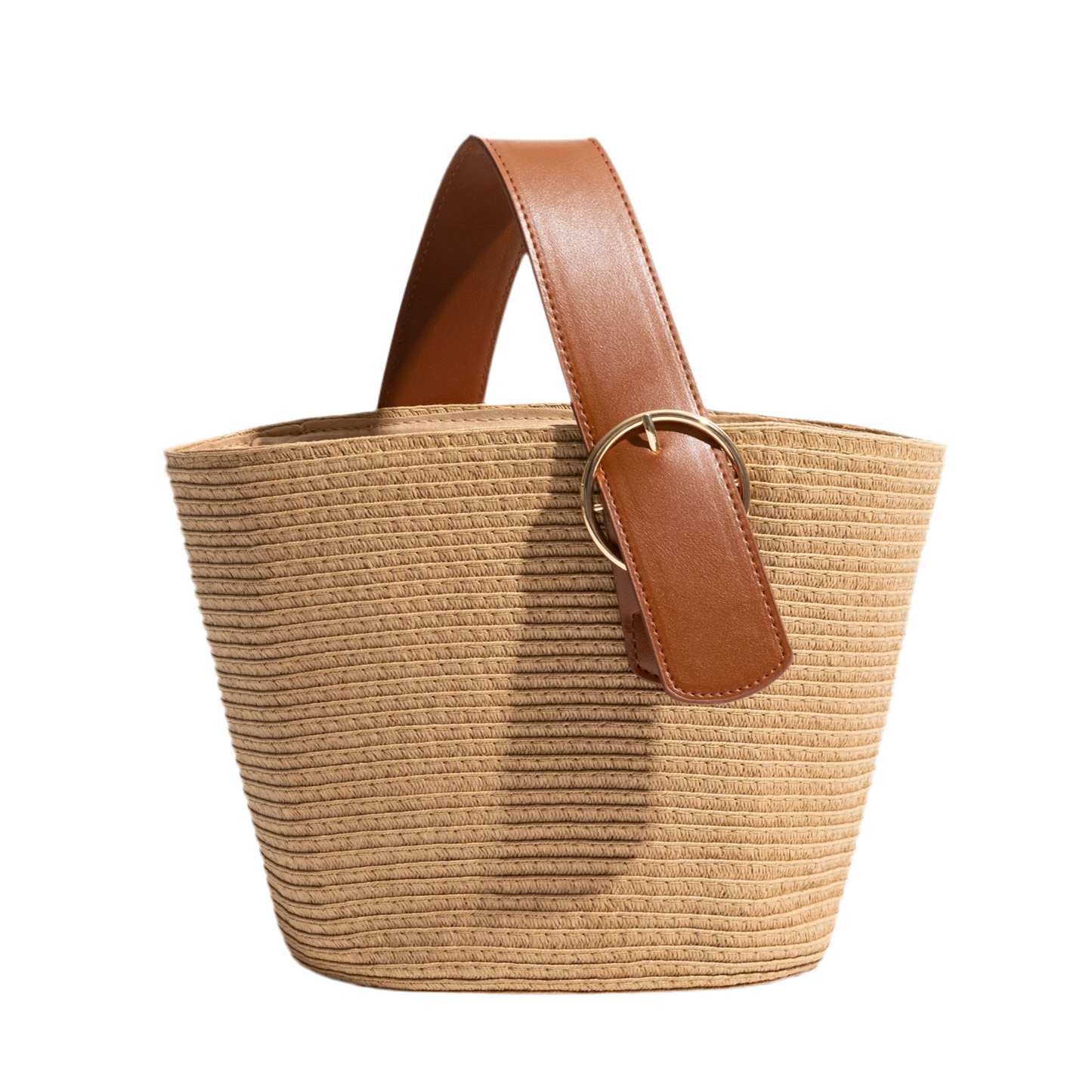 Straw Bucket handle Handbag