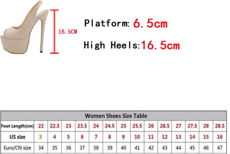 Sexy Peep Toe slingback nude platform High Heel shoes