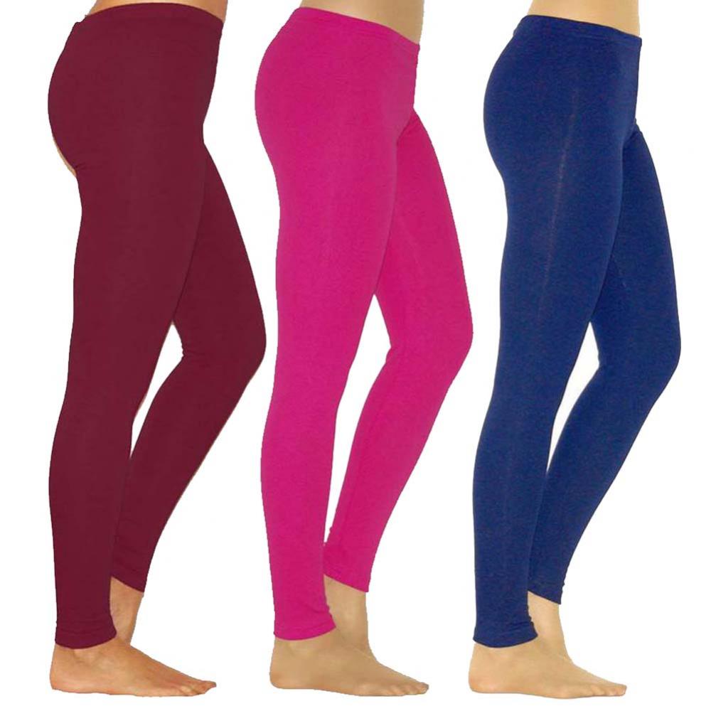 New Solid Color Elastic High Waist Slim Leggings