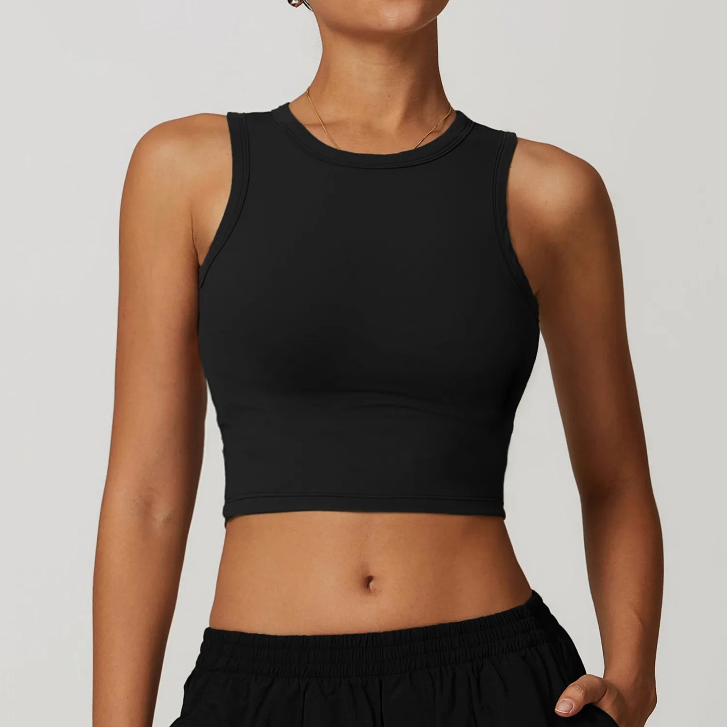 Breathable Anti-Sweat Fitness gym Top Advanced Black