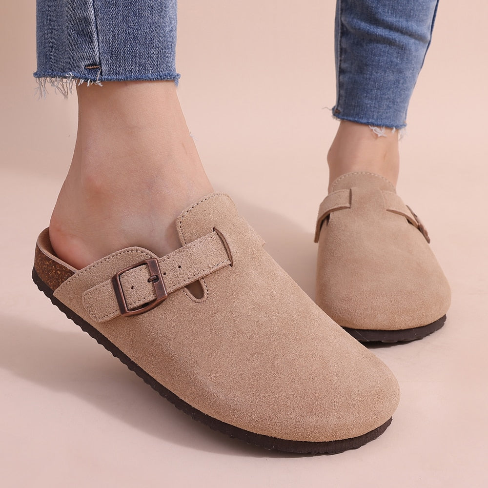 Suede Birkenstock style Mules Clogs Slippers