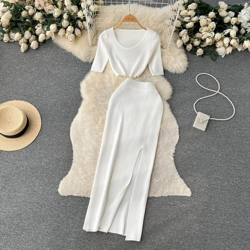 Autumn Sweater Two Pieces Suits