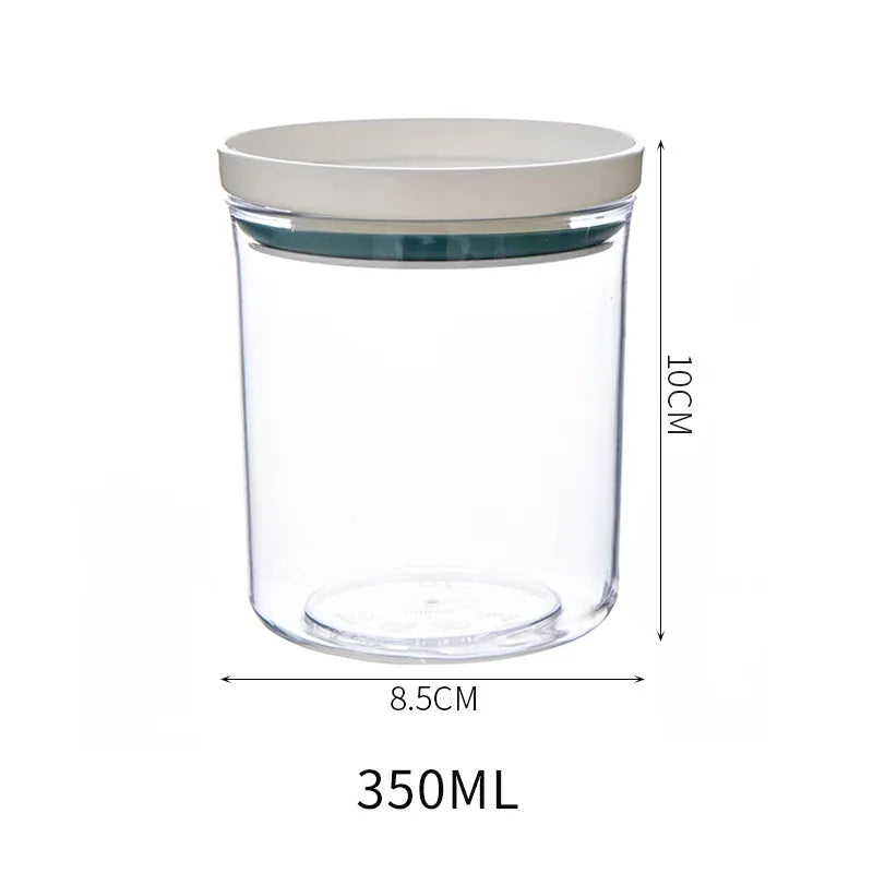 Food Canister Keep Fresh New Clear Container Blue 350ml-1pcs