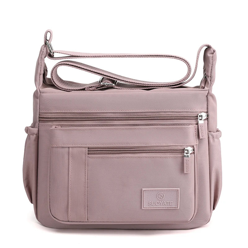 Waterproof Nylon Handbag purple 2