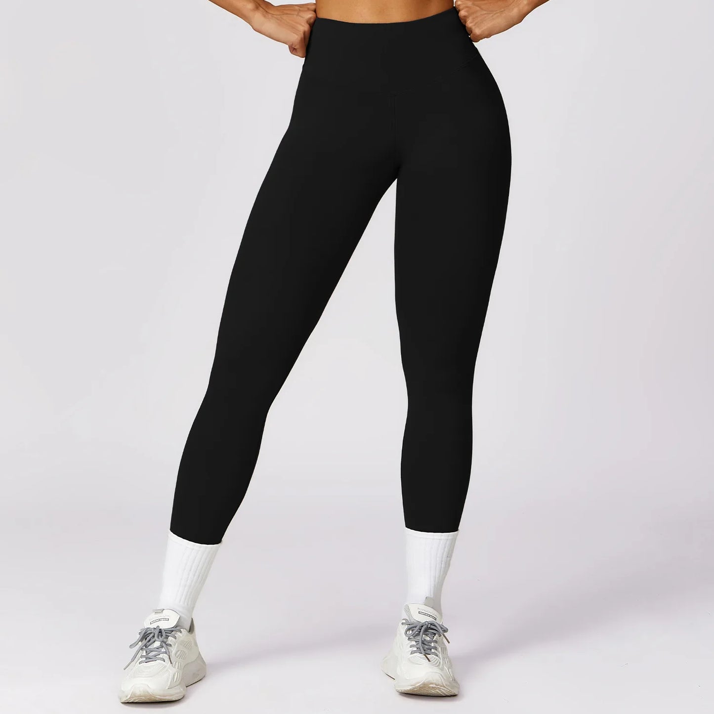 High Waist Push Up Sports gym Leggings Advanced Black