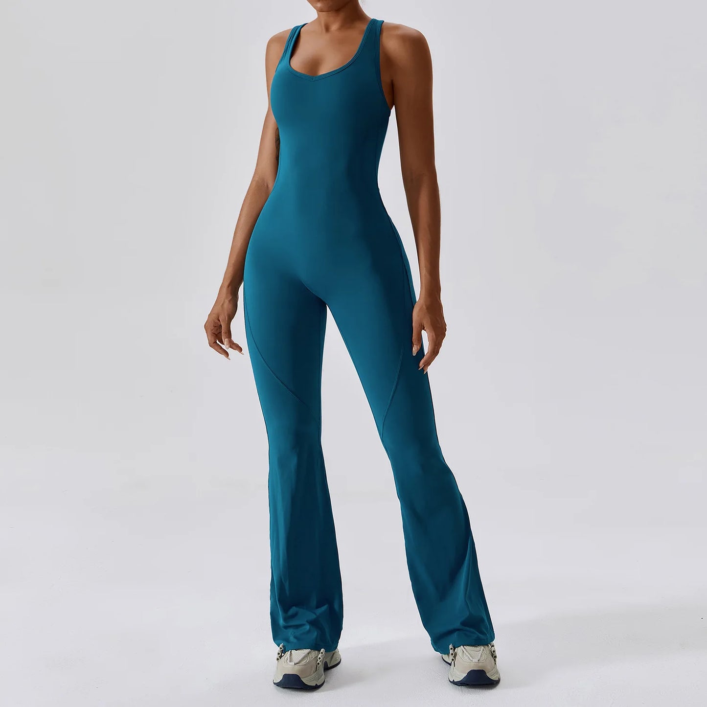 Workout Sports Fitness Jumpsuit Deep Sea Blue