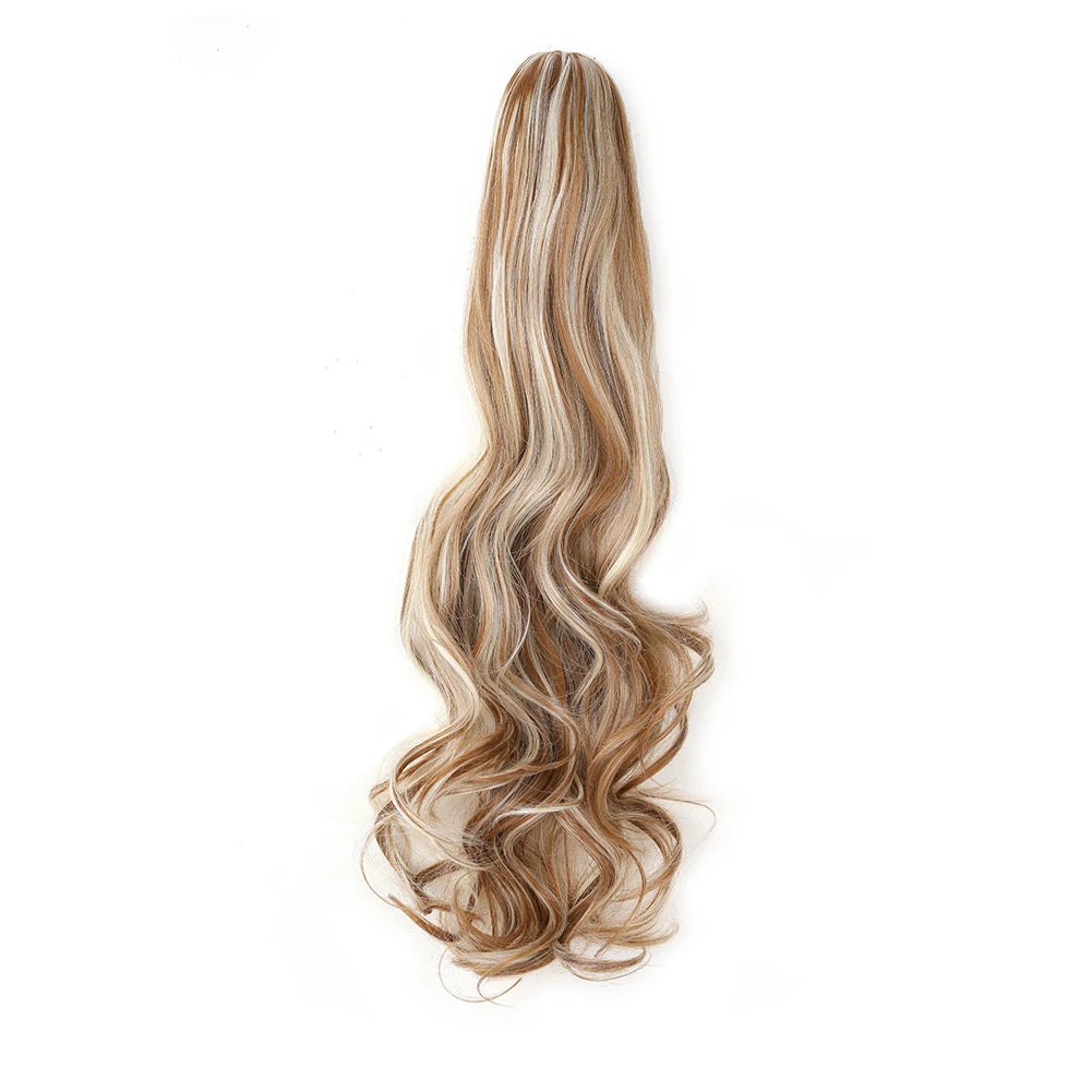 Ponytail Extension Synthetic Claw Clip in Hairpiece 27P613
