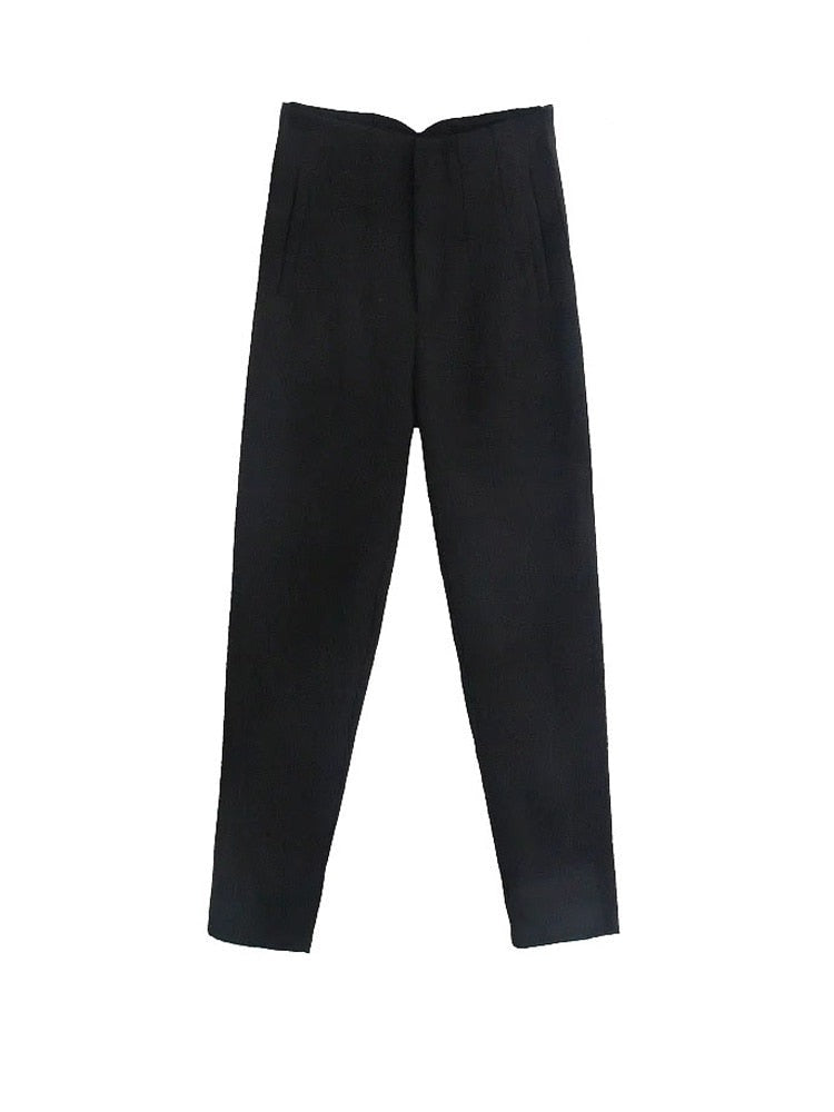Women Fashion Seam Detail Office Wear Pants