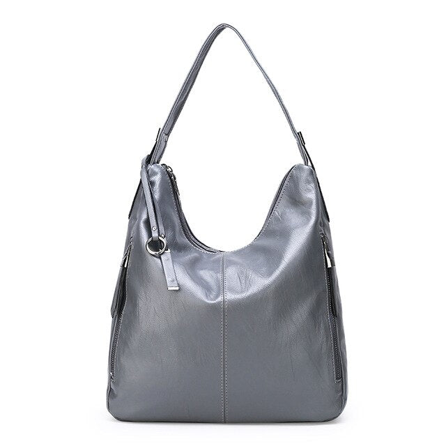 Half moon Shoulder Handbag Gray