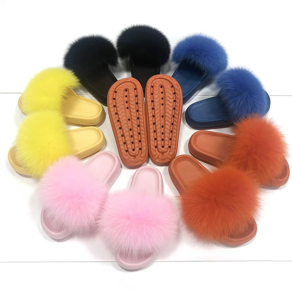 Fur Fluffy thick sole Slippers