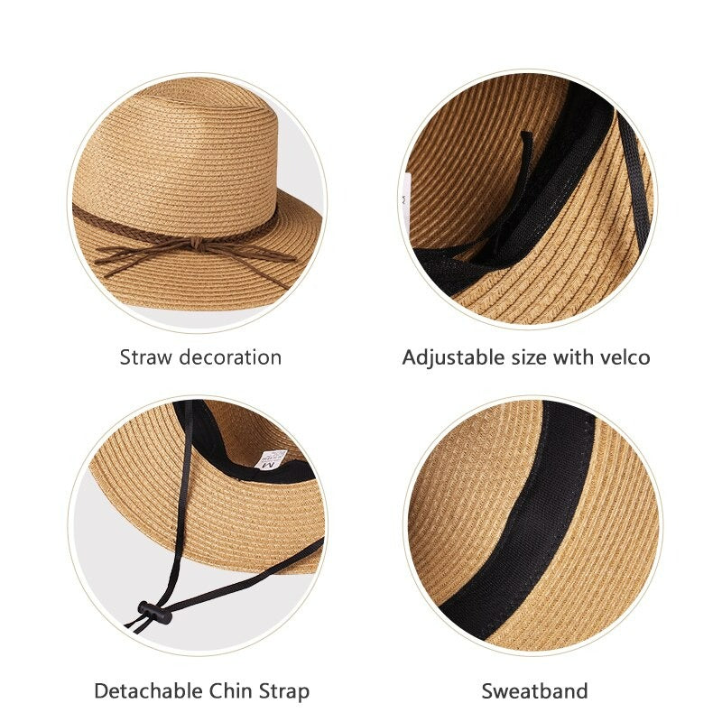Straw fedora Stylish Summer Hat