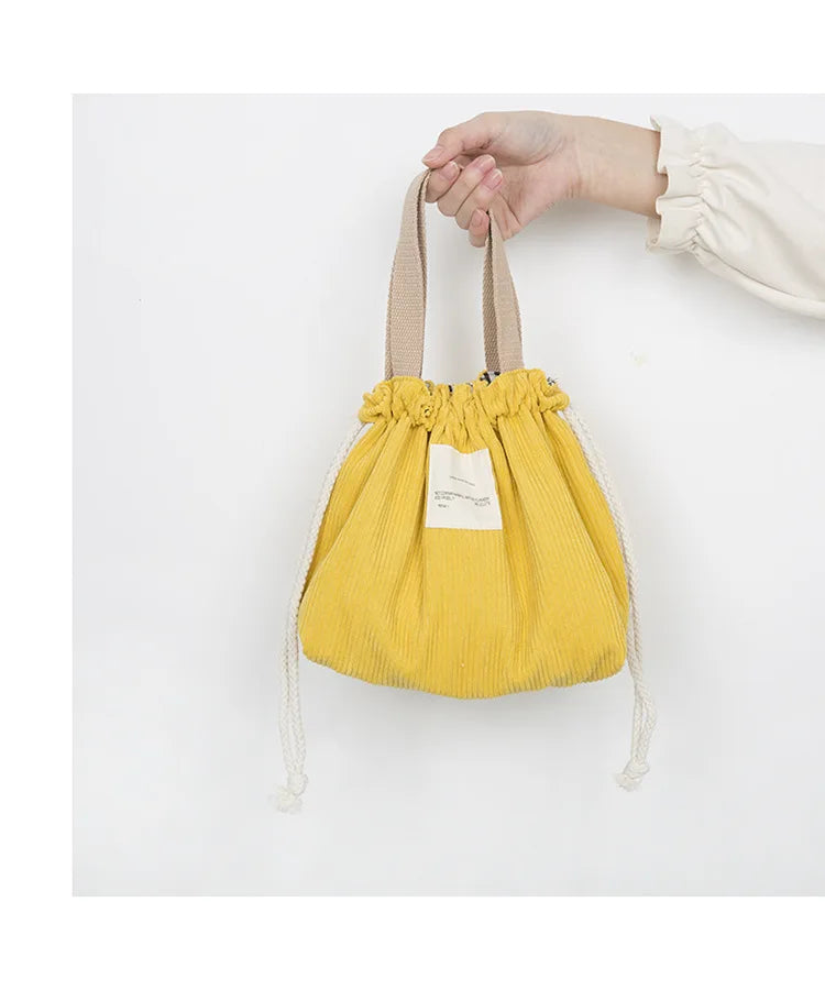 Corduroy Canvas Lunch storage Bag
