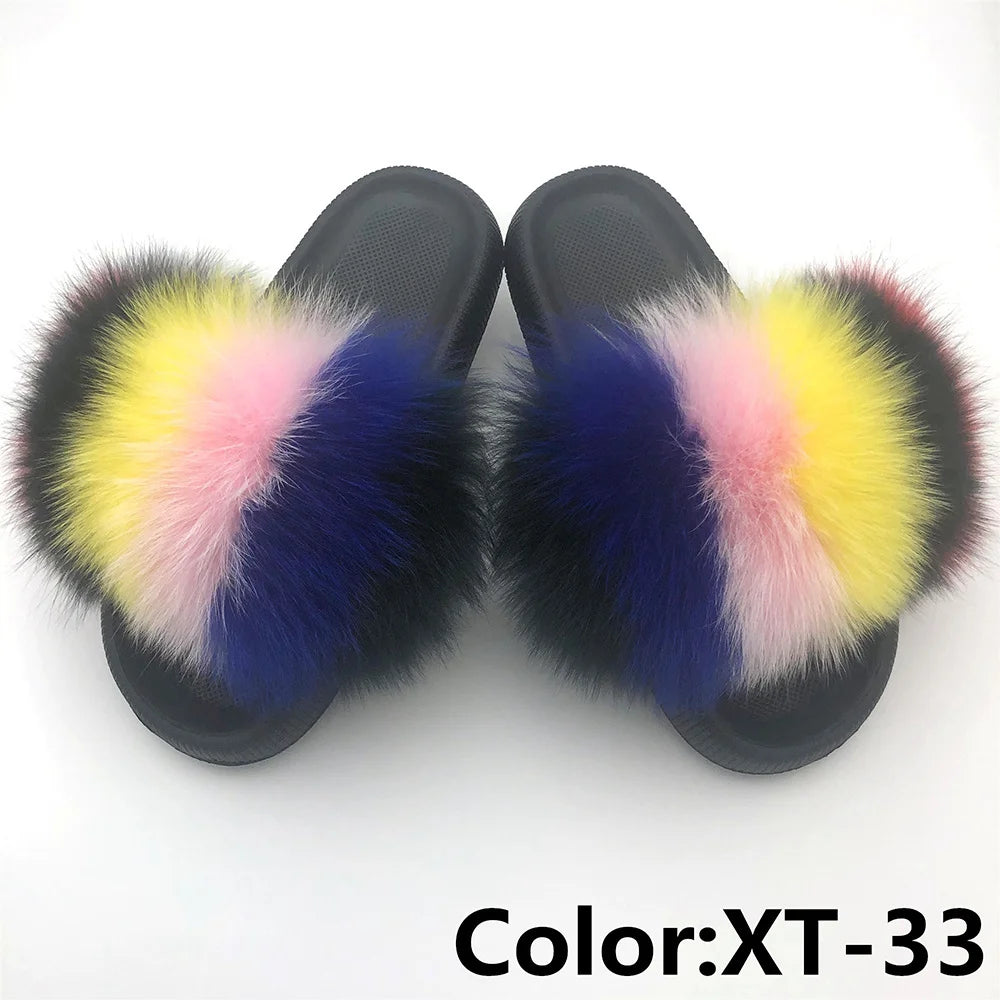 Fur Fluffy thick sole Slippers
