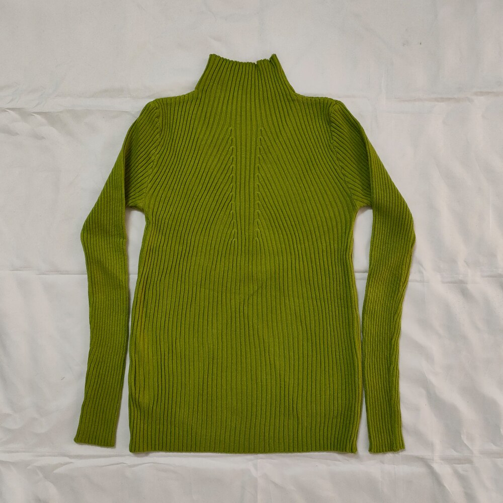 Women Long Sleeve turtle neck Knitted Jumper Top