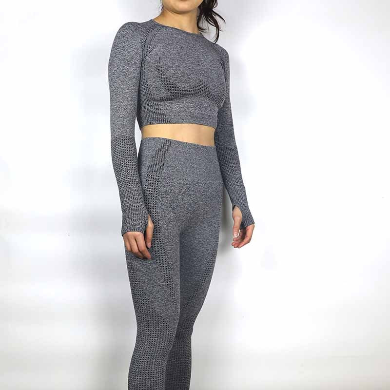 Women Vital Seamless Yoga Set dark gray