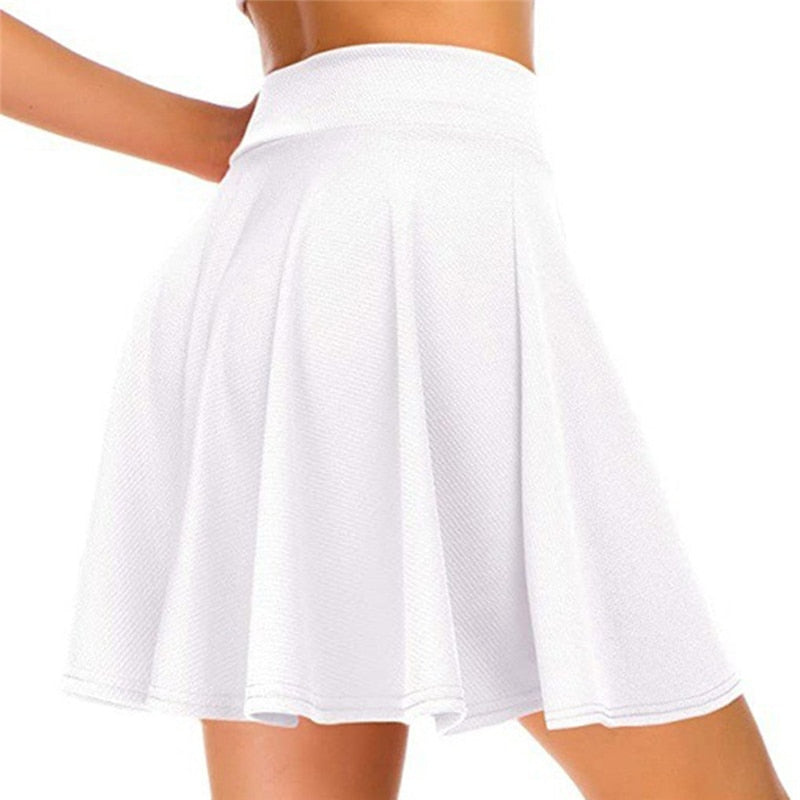 New Women's Basic Skirt White