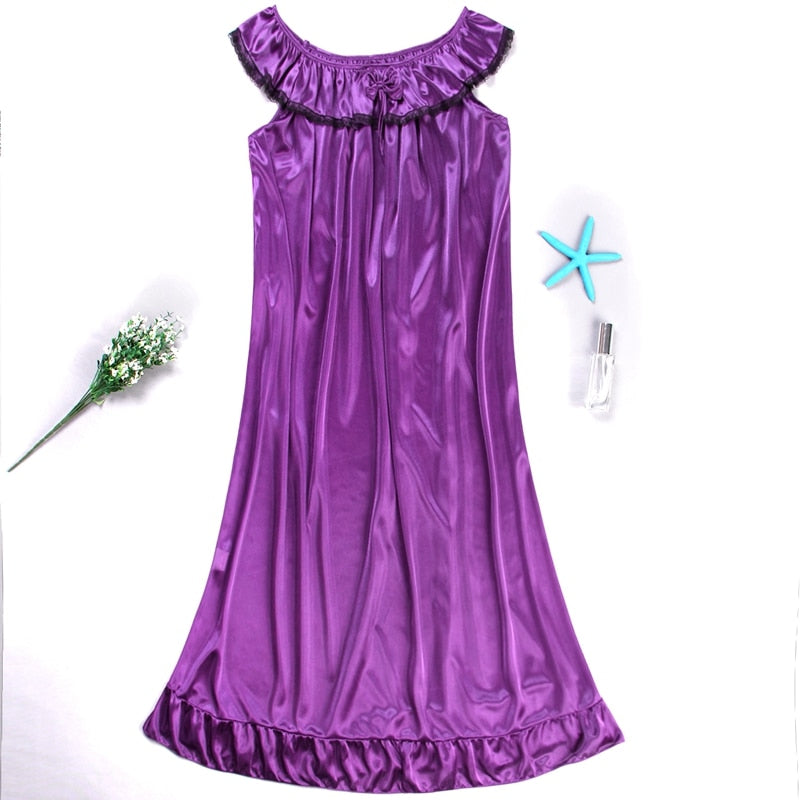 New Plus Size Satin Pajamas Set