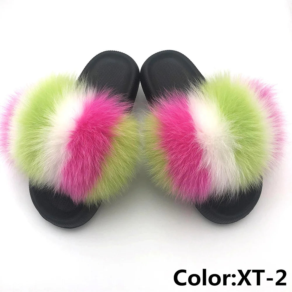 Fur Fluffy thick sole Slippers