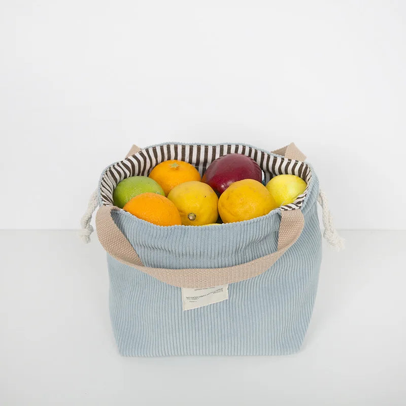 Corduroy Canvas Lunch storage Bag