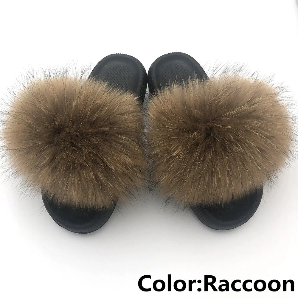 Fur Fluffy thick sole Slippers