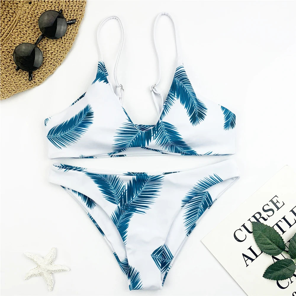 Women Floral Print Swimwear HWZ9028