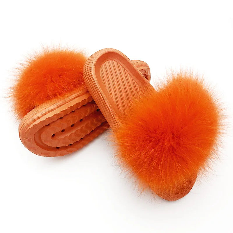 Fur Fluffy thick sole Slippers