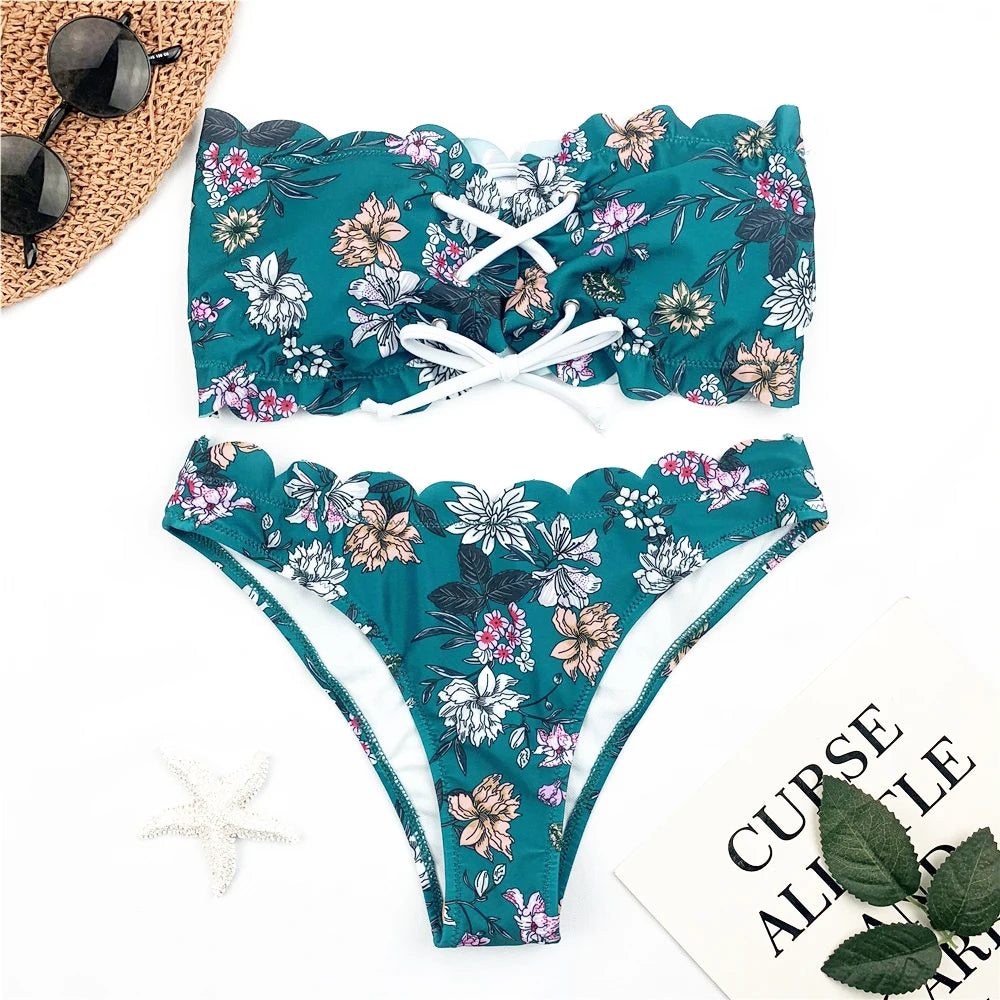 Women Floral Print Swimwear