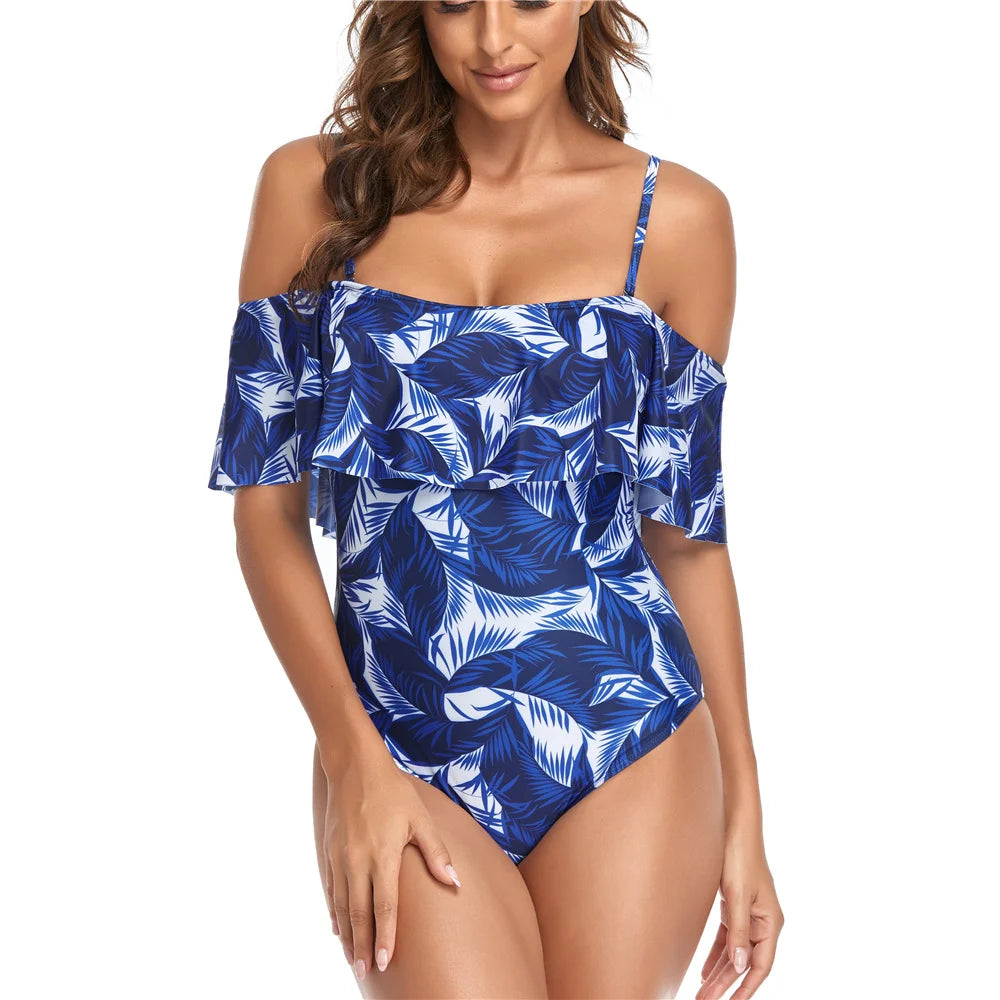 New Sexy Off Shoulder One Piece Swimsuit