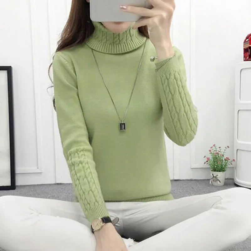 Women Turtleneck Winter Sweater