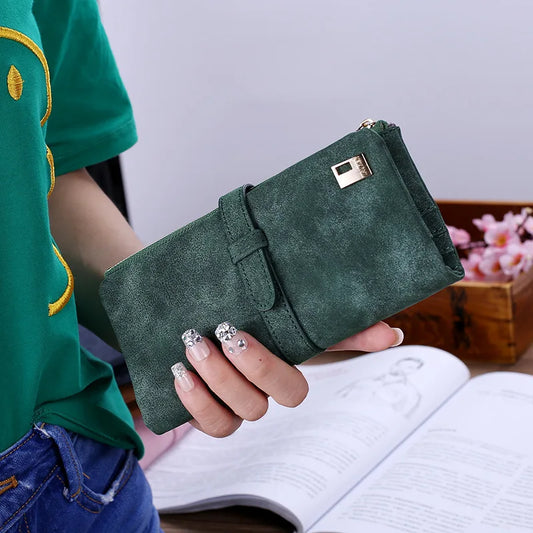 Retro PU Leather Long wallet Purse