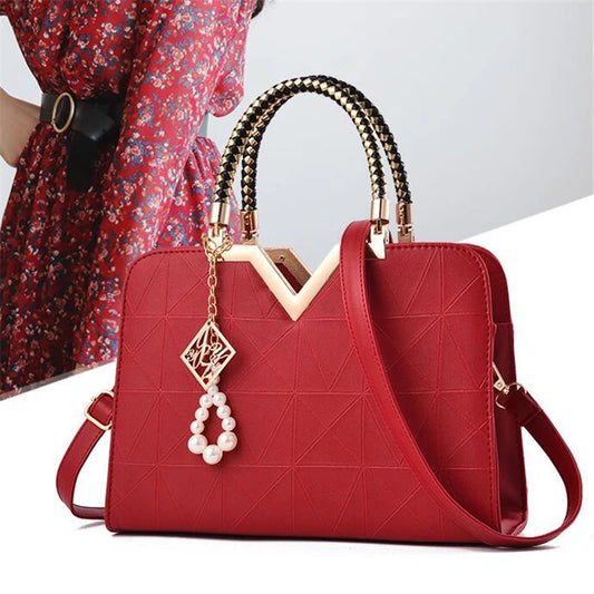 Multi-Pocket Zipper Shoulder Bag