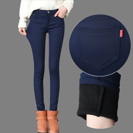 Women's Winter Warm Skinny Trousers