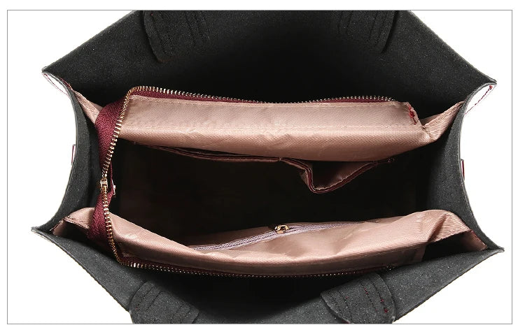 Bright Solid Patent Leather Fashion handbag