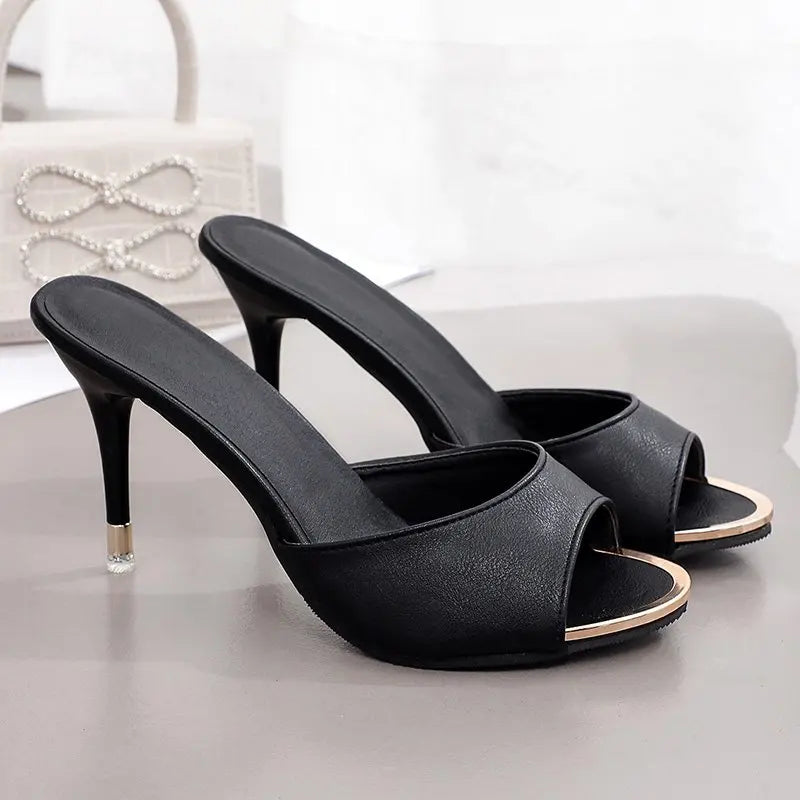 Classics Slip On open toe high heel sandals