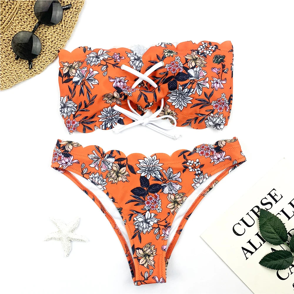 Women Floral Print Swimwear