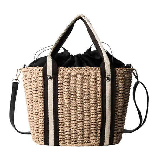 Summer Straw Rattan Beach Bohemian handbag
