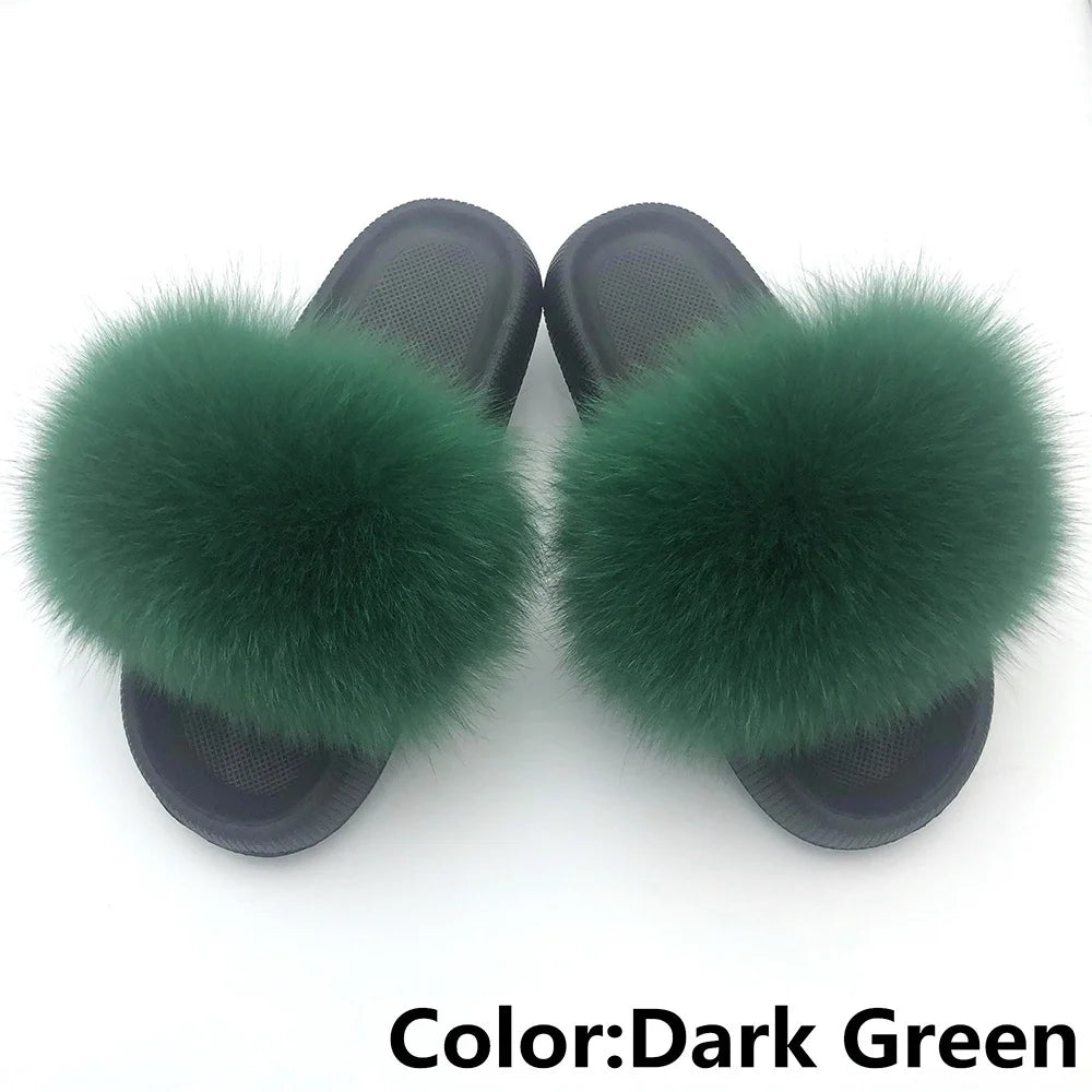 Fur Fluffy thick sole Slippers