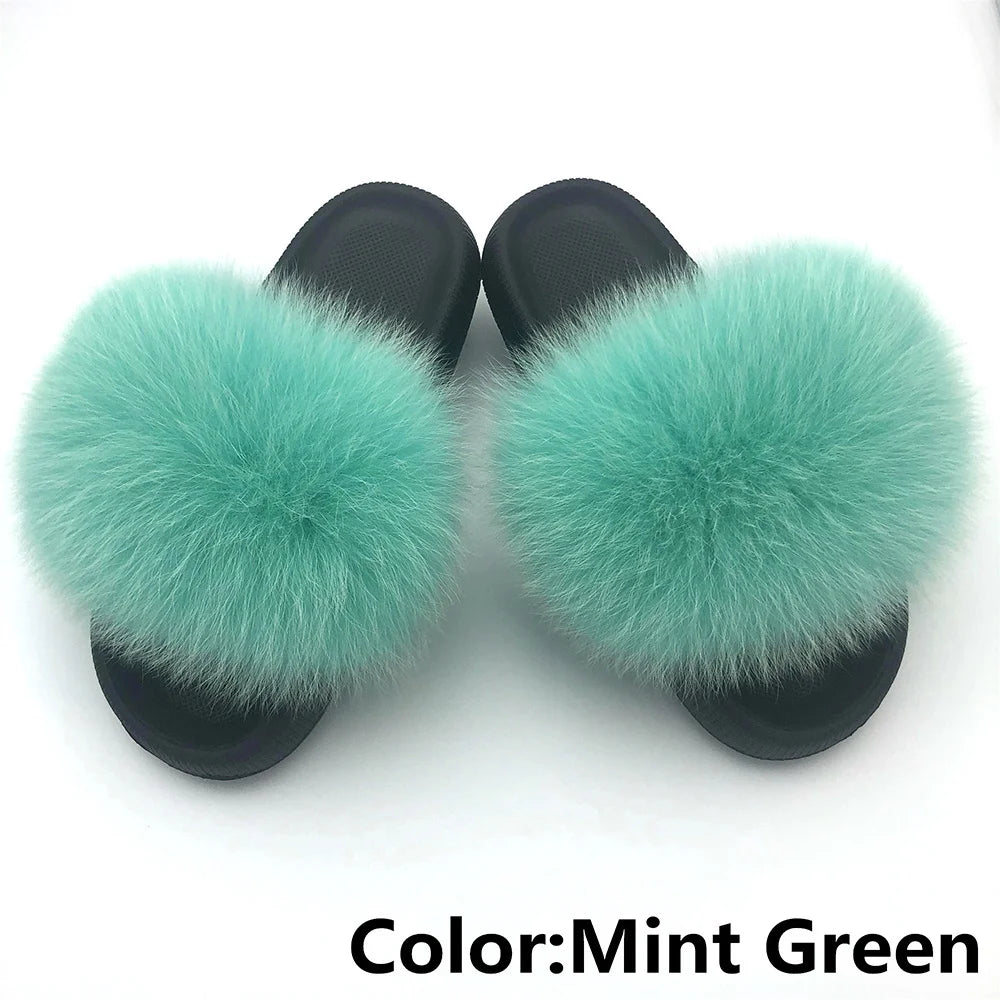 Fur Fluffy thick sole Slippers