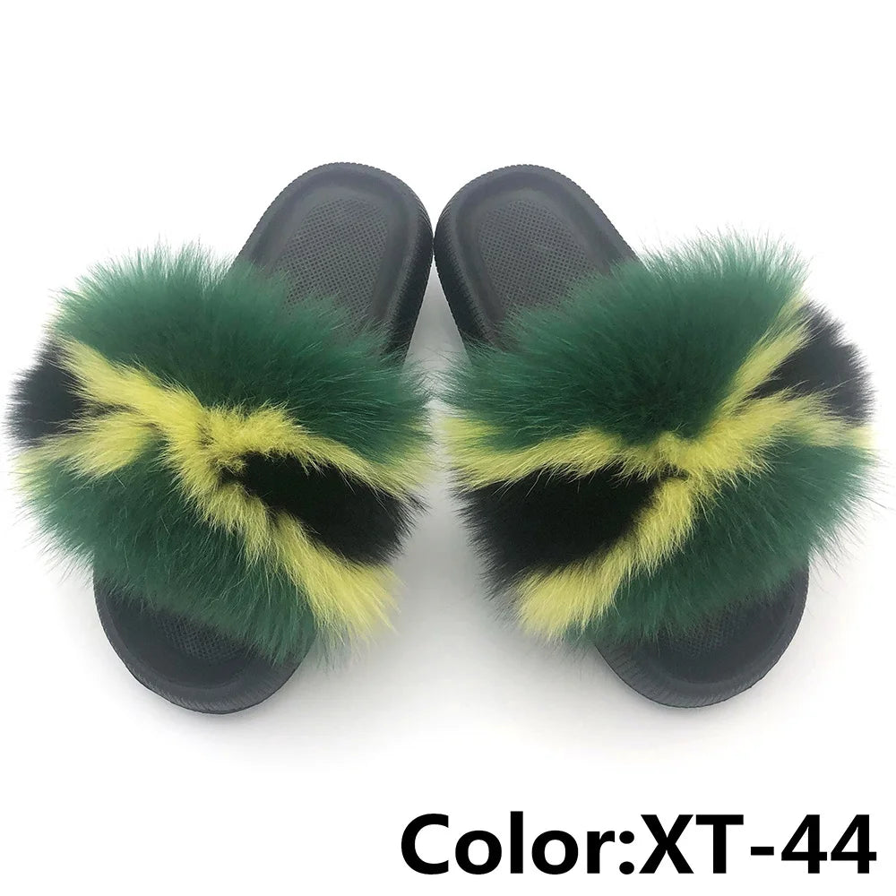 Fur Fluffy thick sole Slippers
