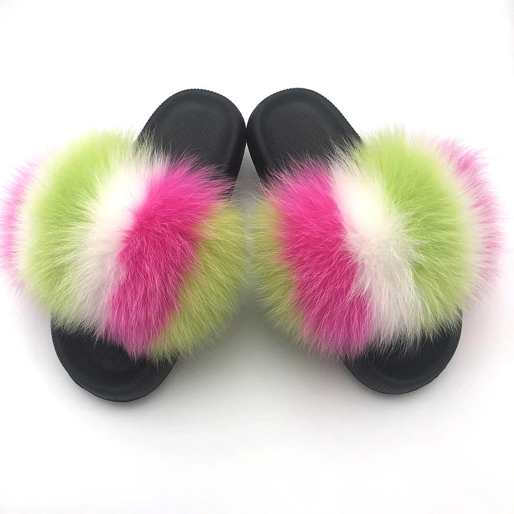 Fur Fluffy thick sole Slippers