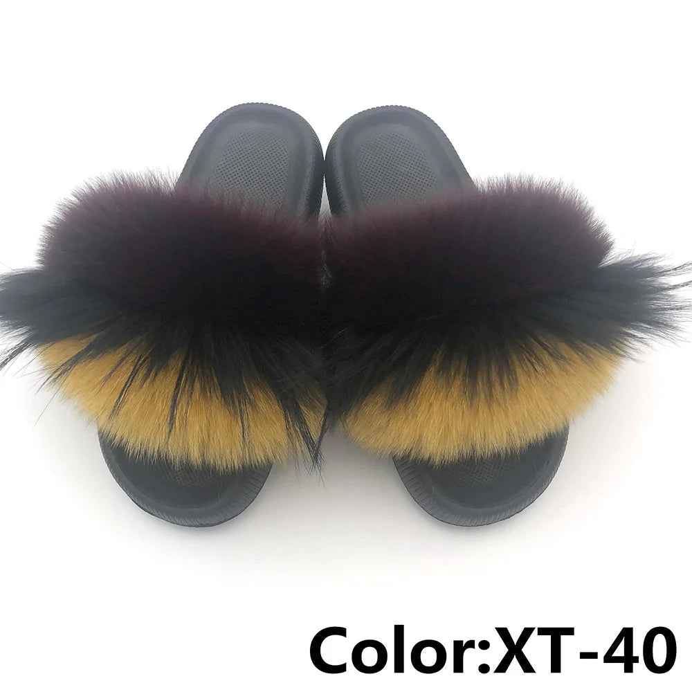 Fur Fluffy thick sole Slippers