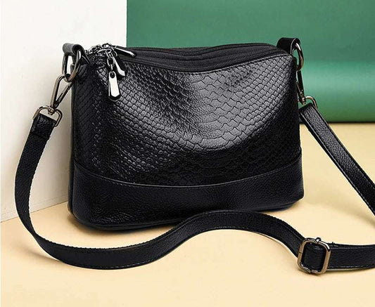 Vintage Crocodile Pattern shoulder Bag