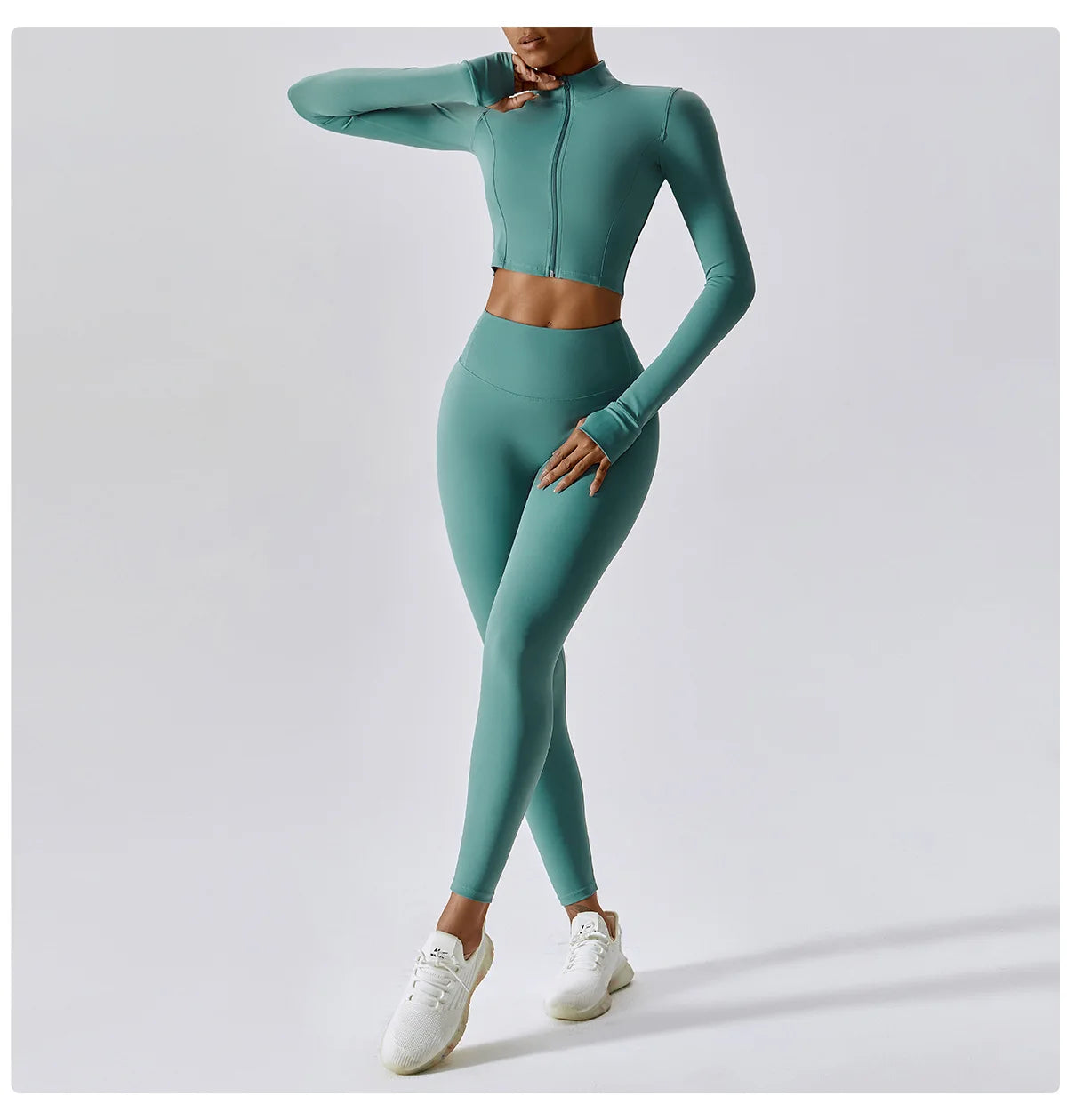 Zipper Long Sleeve Quick Drying Yoga Jacket