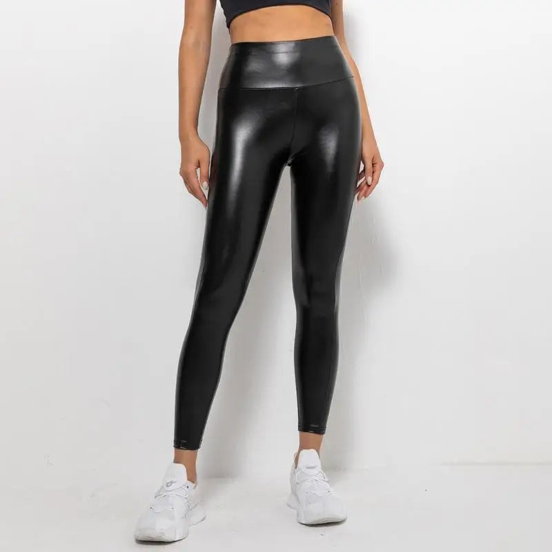 Butt Lift PU faux Leather casual Leggings