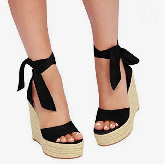 Gladiator style Wedge Platform High Heel Sandals