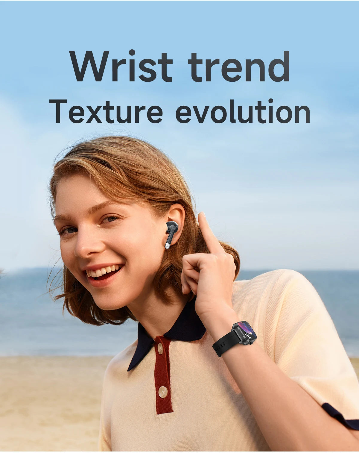 2.01 inch TWS 2-in-1 Earphones Bluetooth Call NFC Heart Rate Blood Pressure Health Monitor Music Smartwatch