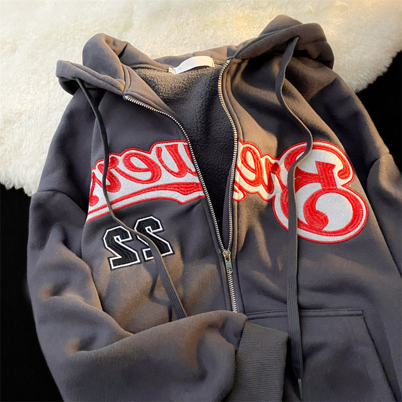 Women Vintage Zip Up Hoodies