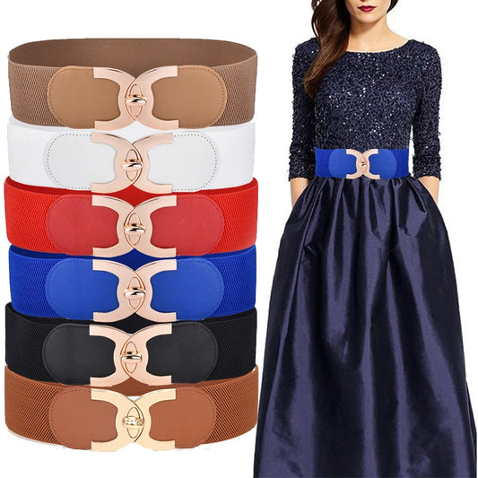Women's Wide Stretchy Vintage Belt