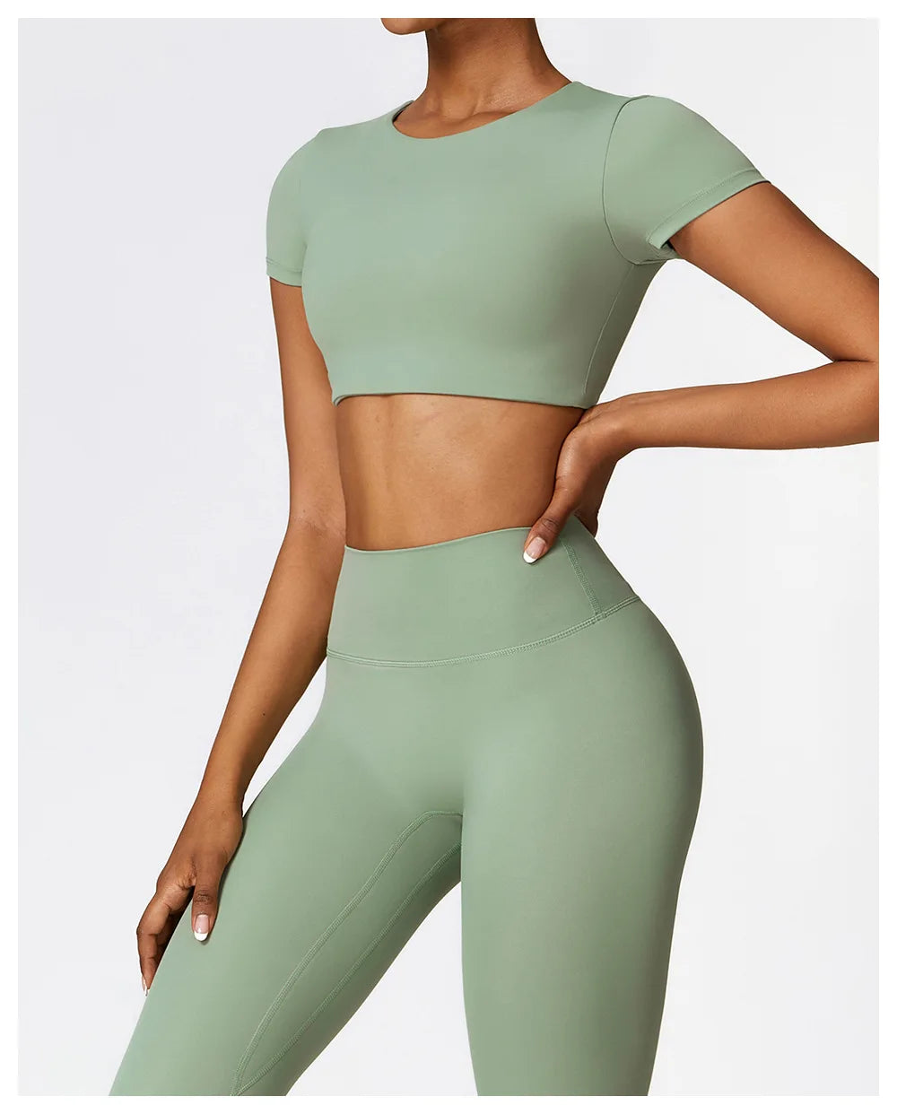 Seamless Yoga Workout Fitness Crop Top