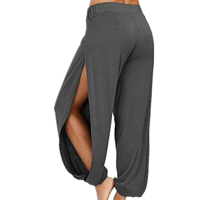 Women Fashion Yoga Pants Dark Grey L